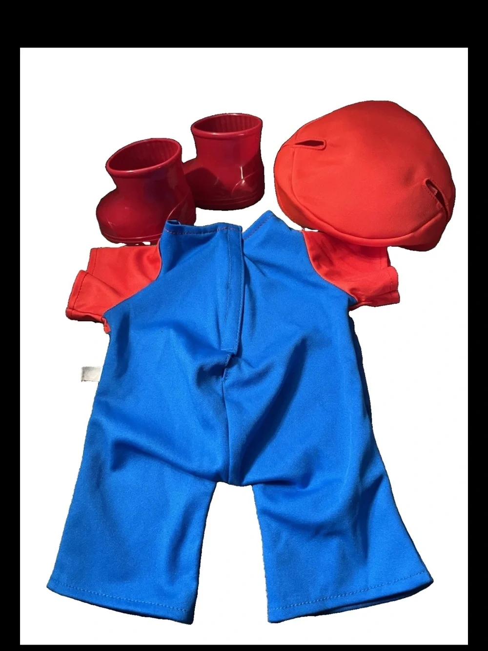 Build A Bear Super Mario Outfit Costume Hat Boots Overalls Nintendo BABW